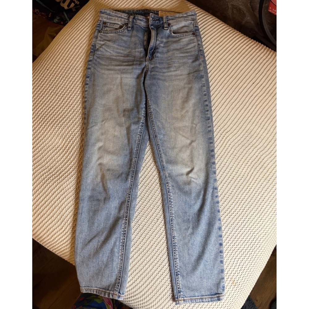 Rag & Bone Nina High-Rise Ankle Cigarette Jeans Light Wash Blue Size 25